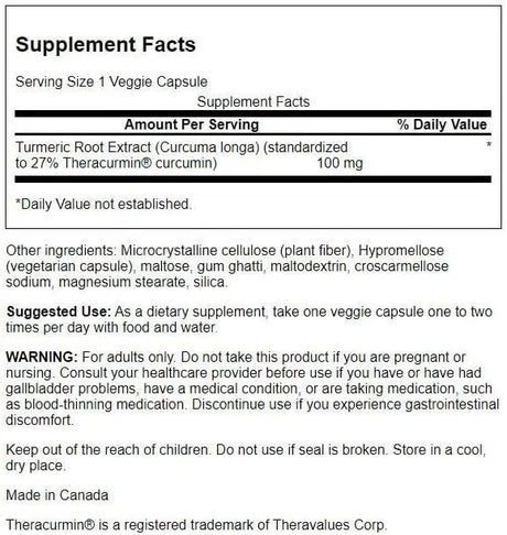 SWANSON - Swanson Theracurmin 100Mg. 30 Capsulas 2 Pack - The Red Vitamin MX - Suplementos Alimenticios - {{ shop.shopifyCountryName }}