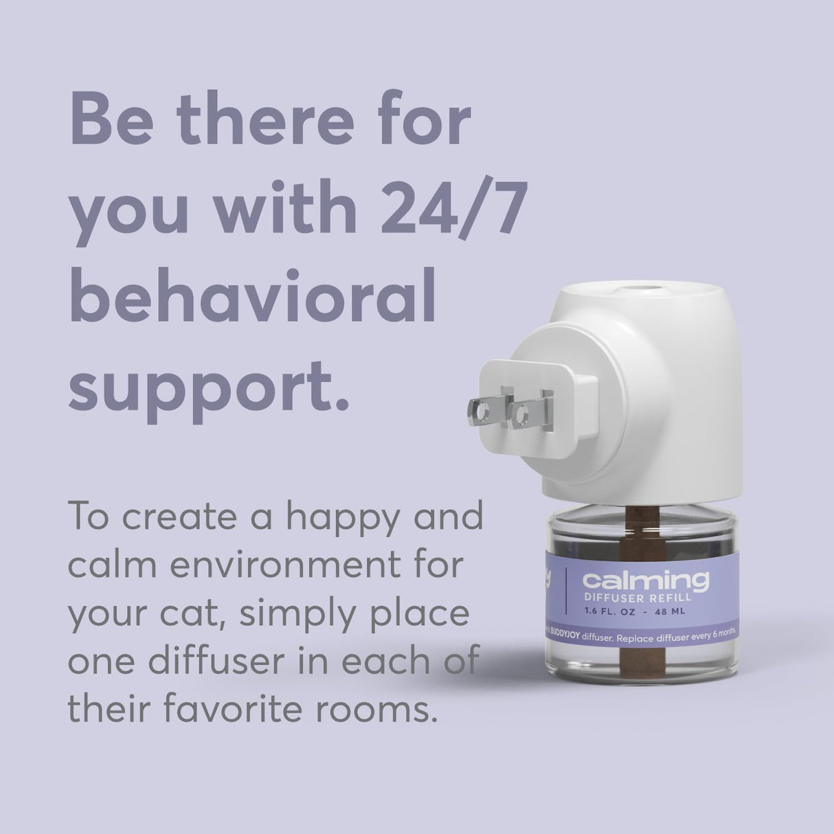 BUDDYJOY Cat Calming Diffuser Refills 3 Refills