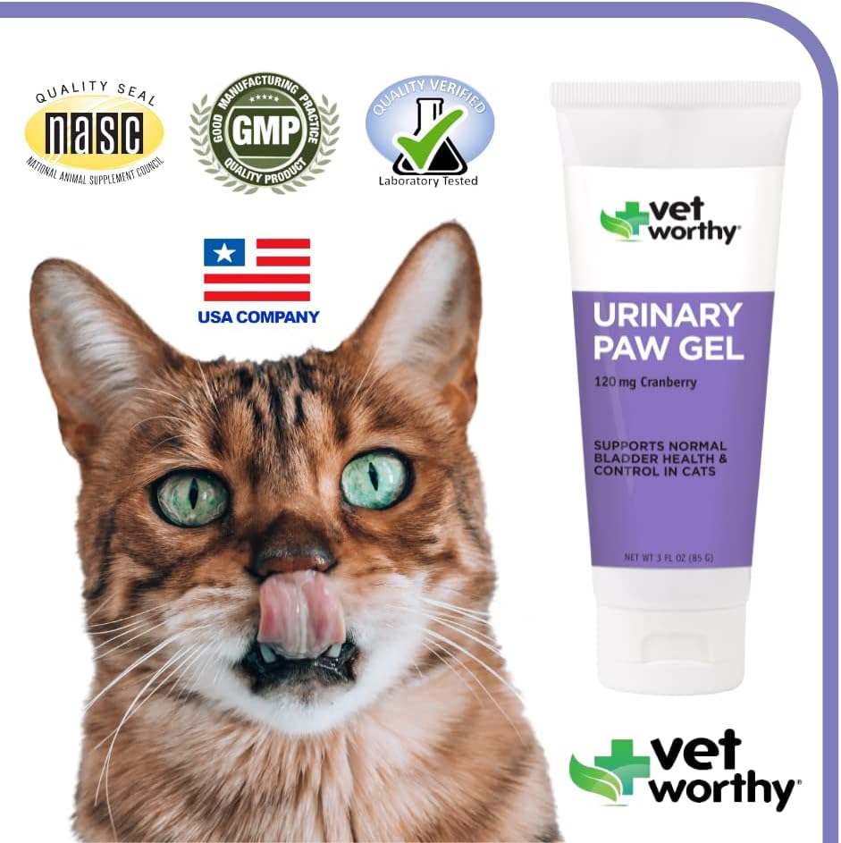 Vet Worthy Urinary Paw Gel for Cats 3 Oz.