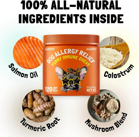 LEGITPET - LEGITPET Allergy Relief Chews for Dogs 120 Masticables - The Red Vitamin MX - Remedios Para La Picazón De Perros - {{ shop.shopifyCountryName }}