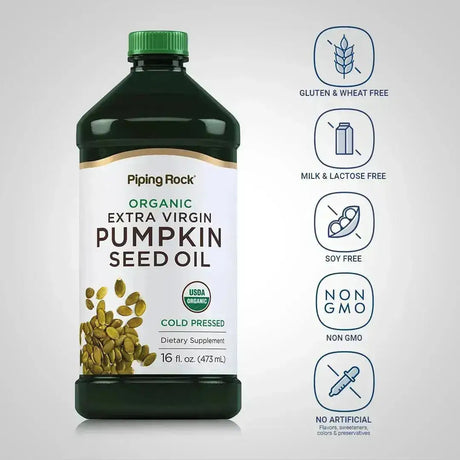 PIPING ROCK - Piping Rock Pumpkin Seed Oil Organic Cold Pressed 473Ml. - The Red Vitamin MX - Suplementos Alimenticios - {{ shop.shopifyCountryName }}