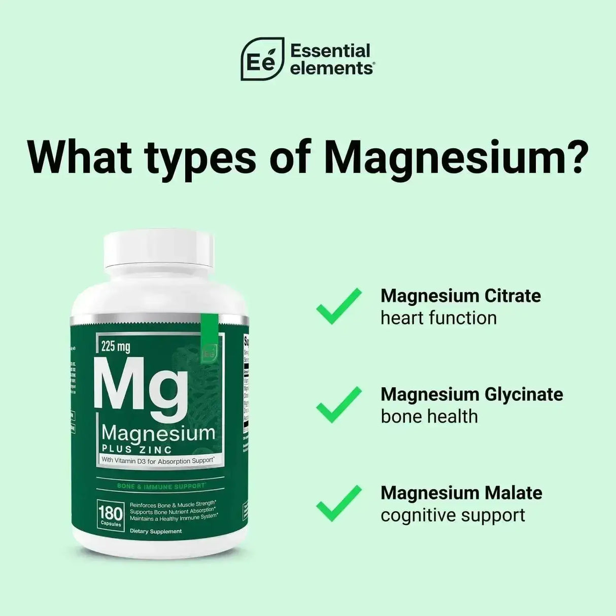 ESSENTIAL ELEMENTS - Essential Elements Magnesium & Zinc with Vitamin D3 180 Capsulas - The Red Vitamin MX - Suplementos Alimenticios - {{ shop.shopifyCountryName }}