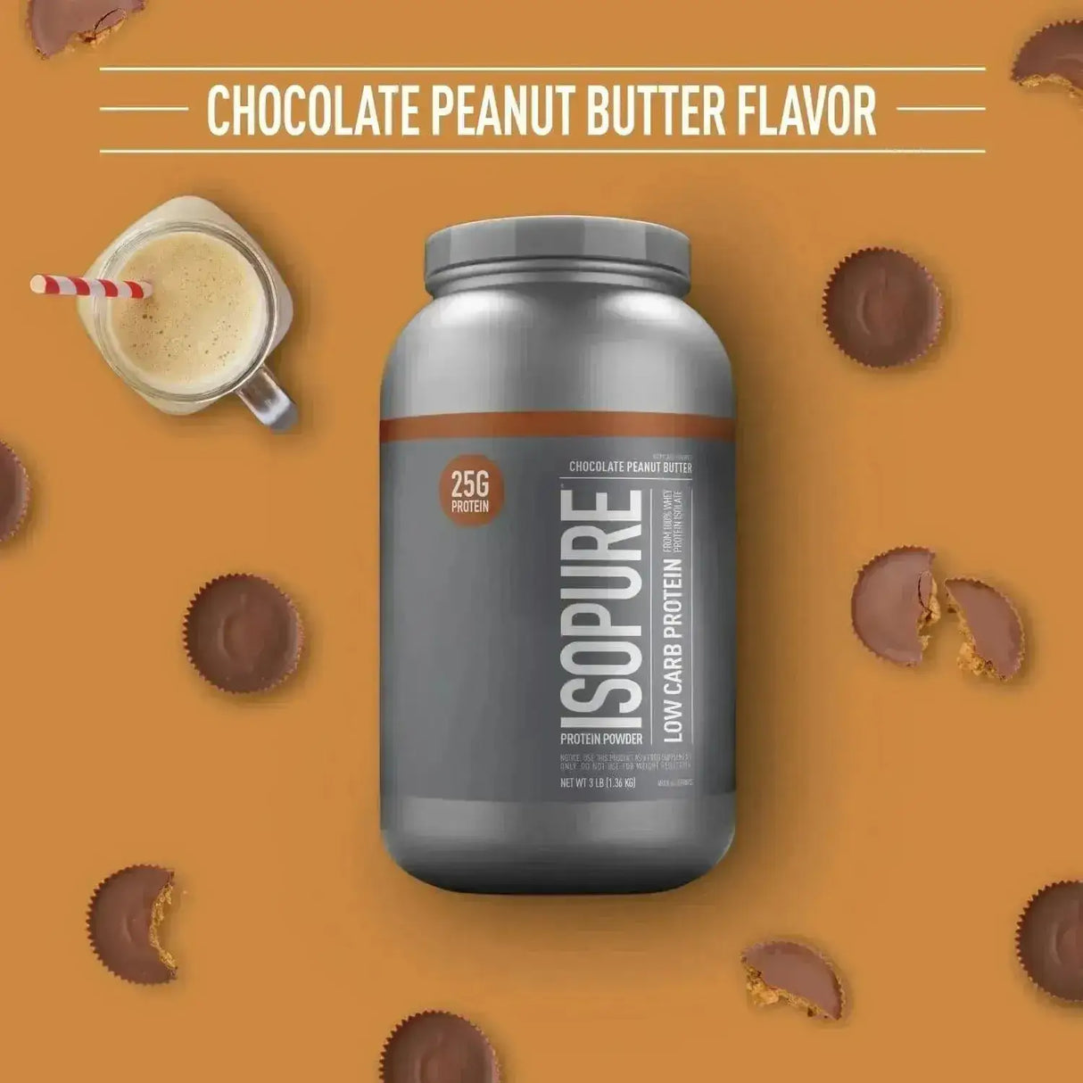 ISOPURE - Isopure Protein Powder 40 Servicios Chocolate Peanut Butter 1.36 Kg. - The Red Vitamin MX - Suplementos Alimenticios - {{ shop.shopifyCountryName }}