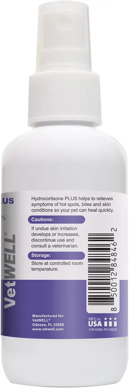 VETWELL - VetWELL Hydrocortisone Spray for Dogs & Cats 4 Fl.Oz. - The Red Vitamin MX - Remedios Para La Picazón De Perros - {{ shop.shopifyCountryName }}