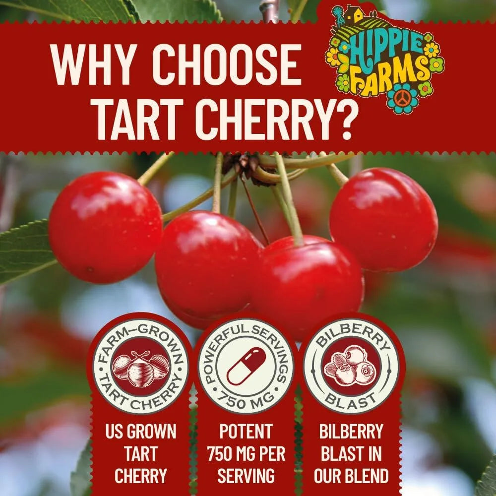 HIPPIE FARMS - Hippie Farms Tart Cherry 90 Capsulas - The Red Vitamin MX - Suplementos Alimenticios - {{ shop.shopifyCountryName }}