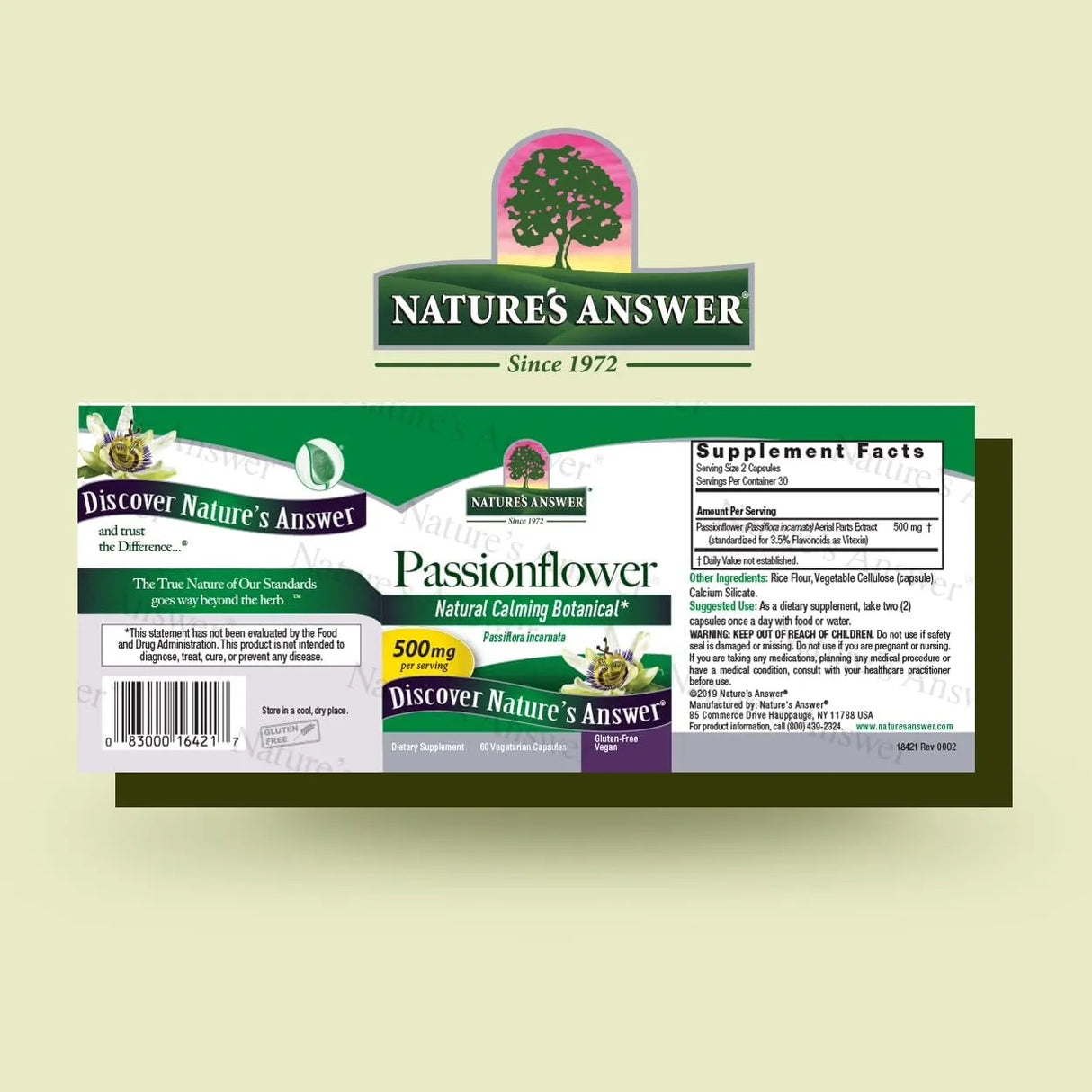 NATURE´S ANSWER - Nature's Answer Passion Flower 500Mg. 60 Capsulas - The Red Vitamin MX - Suplementos Alimenticios - {{ shop.shopifyCountryName }}