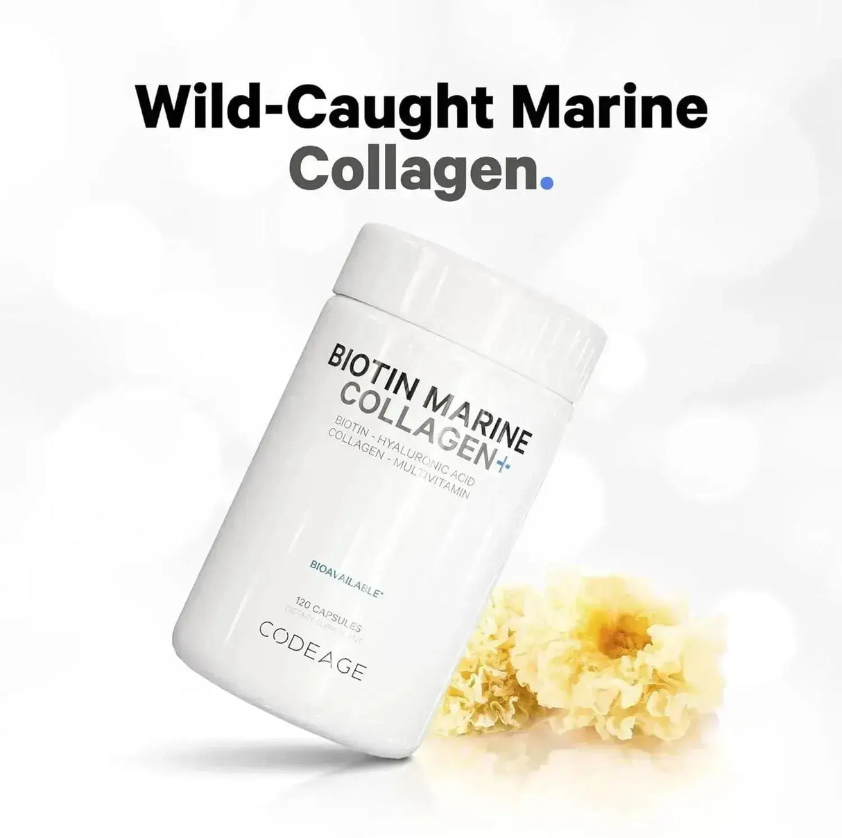 CODEAGE - Codeage Biotin Marine Collagen Peptides 120 Capsulas - The Red Vitamin MX - Suplementos Alimenticios - {{ shop.shopifyCountryName }}