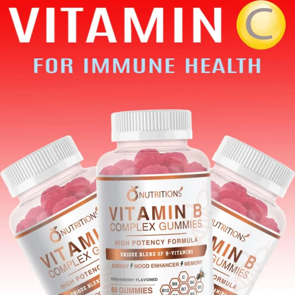 O NUTRITIONS - O NUTRITIONS Vitamin B Complex Vegan Gummies 60 Gomitas 2 Pack - The Red Vitamin MX - Suplementos Alimenticios - {{ shop.shopifyCountryName }}