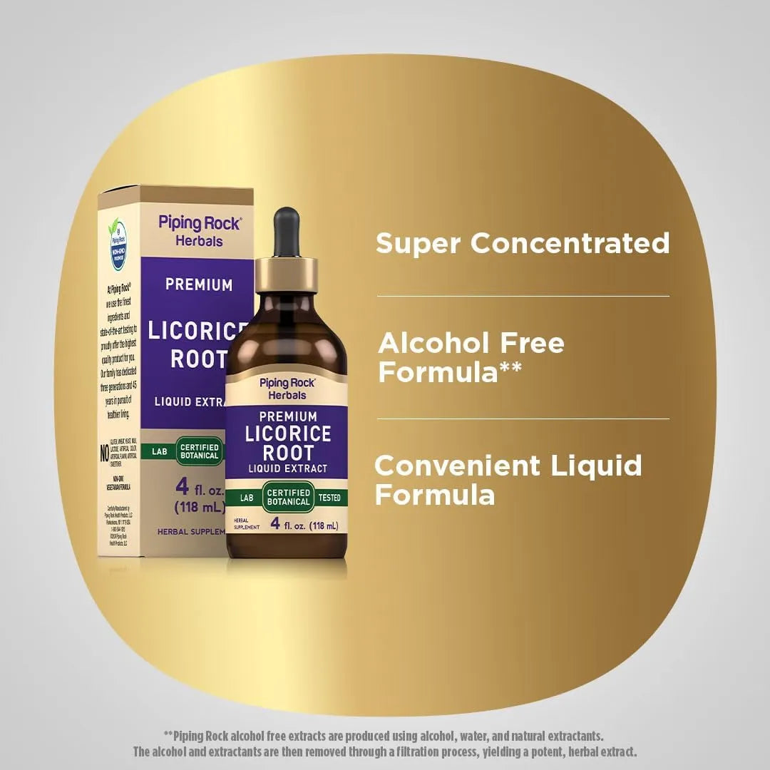 PIPING ROCK - Piping Rock Licorice Root Extract Tincture 4 Fl.Oz. - The Red Vitamin MX - Suplementos Alimenticios - {{ shop.shopifyCountryName }}