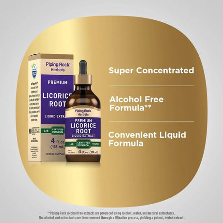 PIPING ROCK - Piping Rock Licorice Root Extract Tincture 4 Fl.Oz. - The Red Vitamin MX - Suplementos Alimenticios - {{ shop.shopifyCountryName }}