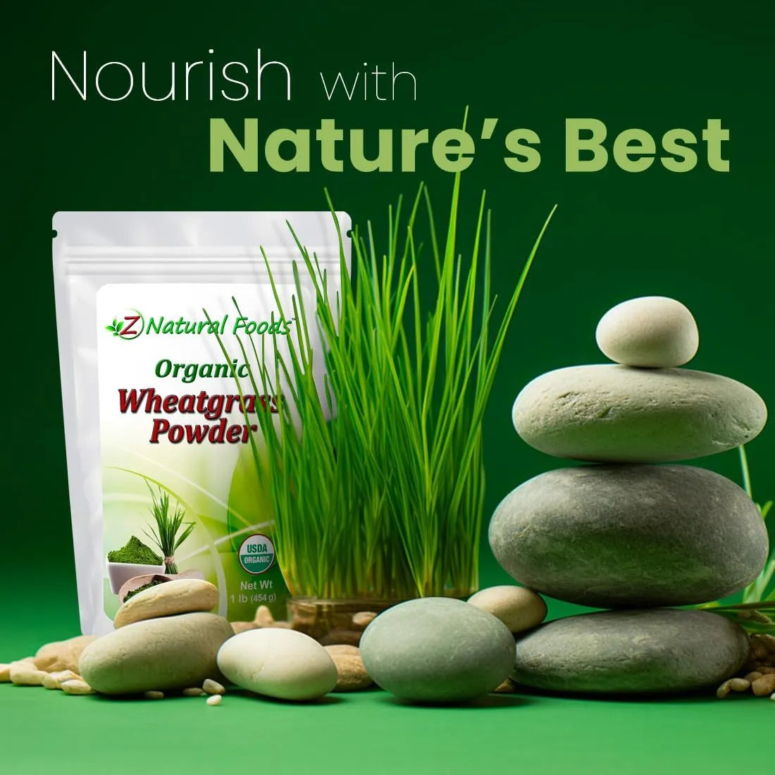 Z NATURAL FOODS - Z Natural Foods Organic Wheatgrass Powder 454Gr. - The Red Vitamin MX - Suplementos Alimenticios - {{ shop.shopifyCountryName }}