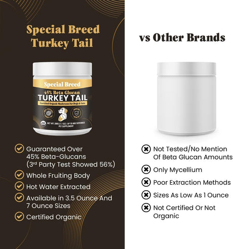 SPECIAL BREED - Special Breed Organic Turkey Tail Mushroom for Dogs 200Gr. - The Red Vitamin MX - Suplementos Herbales Para Perros - {{ shop.shopifyCountryName }}