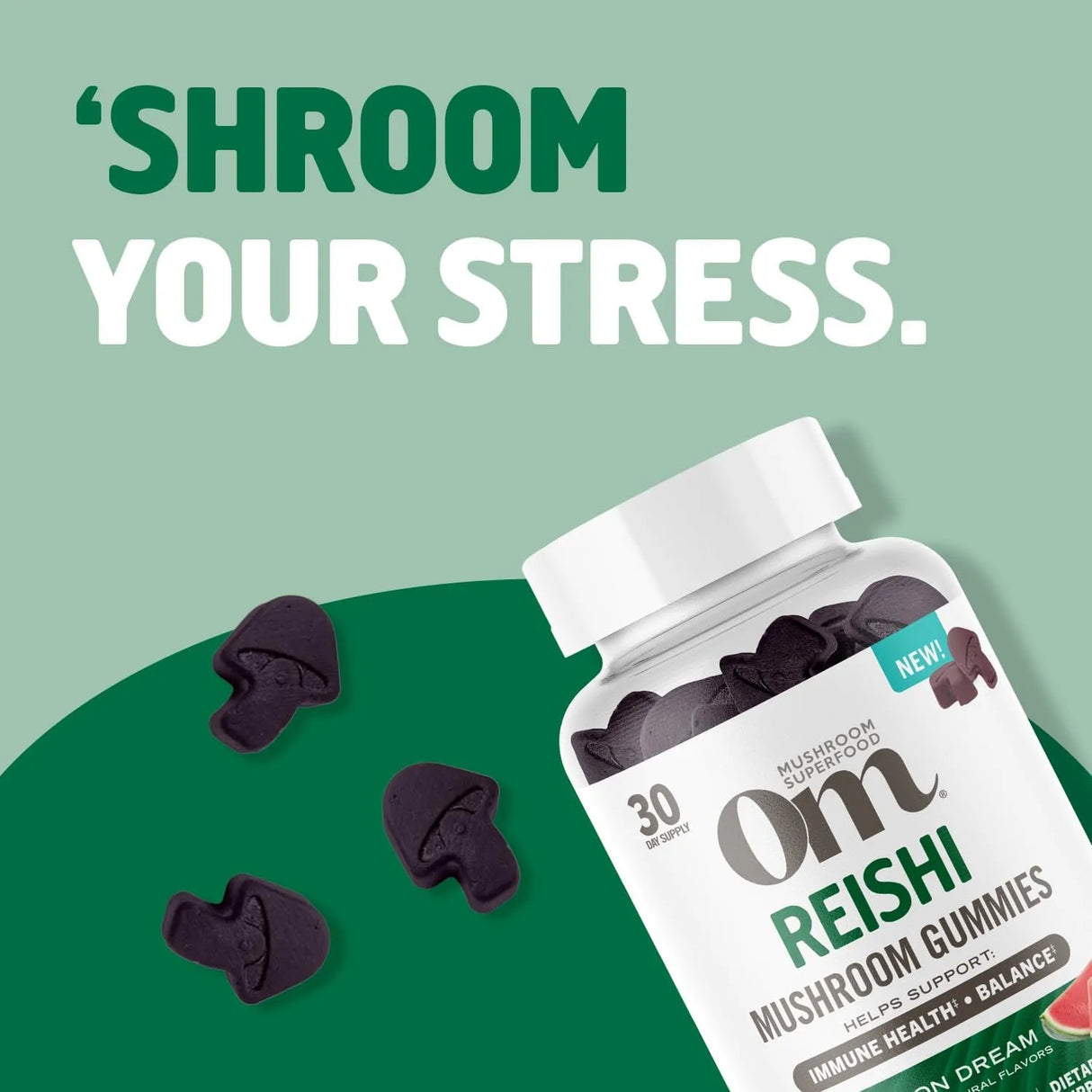 OM - OM Mushroom Superfood Reishi Gummies 60 Gomitas - The Red Vitamin MX - Suplementos Alimenticios - {{ shop.shopifyCountryName }}
