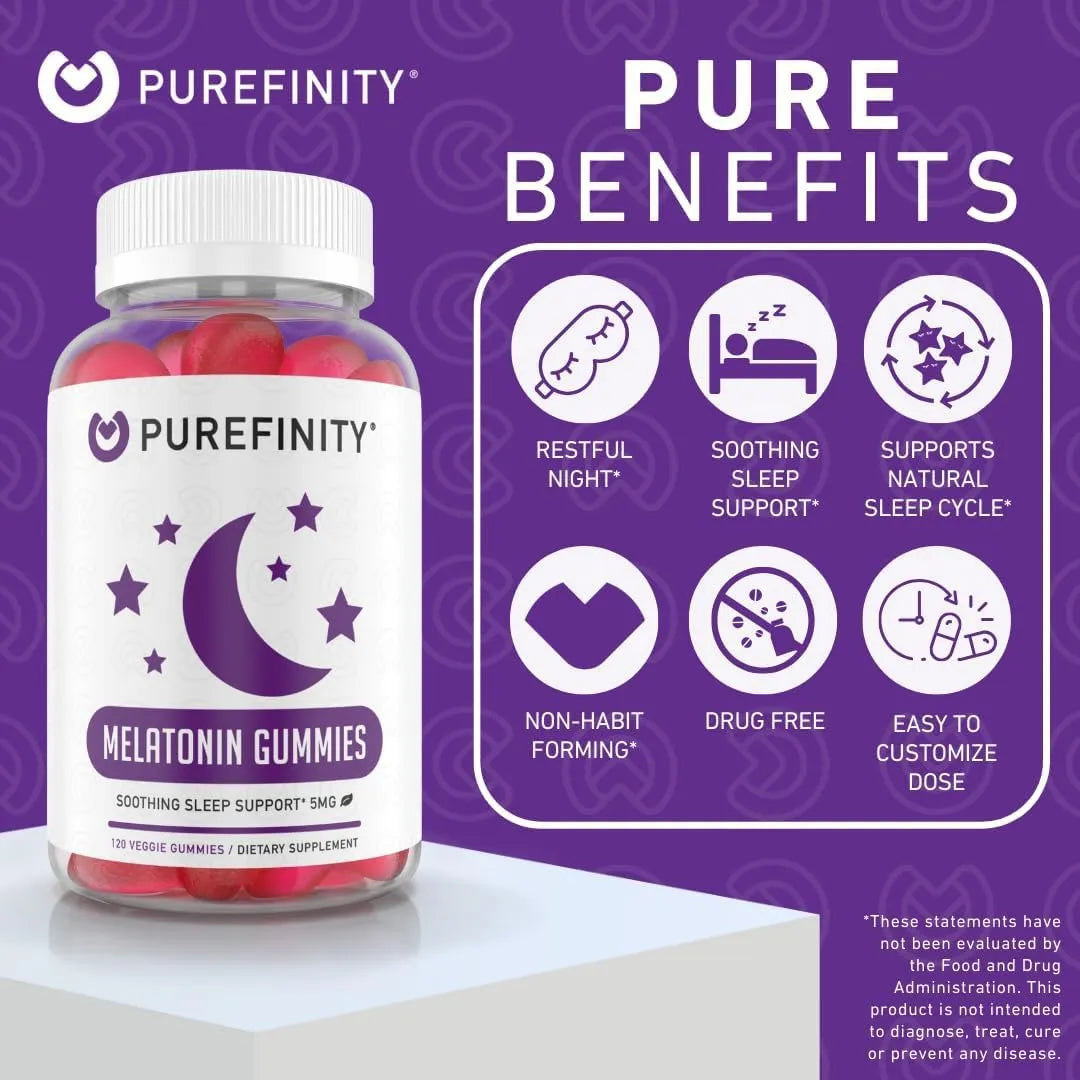 PUREFINITY - PUREFINITY Melatonin 5Mg. Gummies 120 Gomitas 2 Pack - The Red Vitamin MX - Suplementos Alimenticios - {{ shop.shopifyCountryName }}