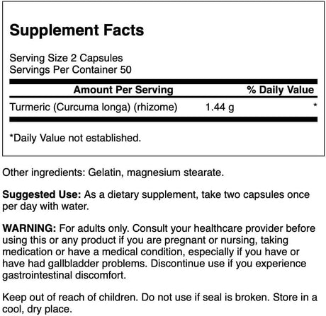 SWANSON - Swanson Full Spectrum Turmeric 720Mg. 100 Capsulas - The Red Vitamin MX - Suplementos Alimenticios - {{ shop.shopifyCountryName }}