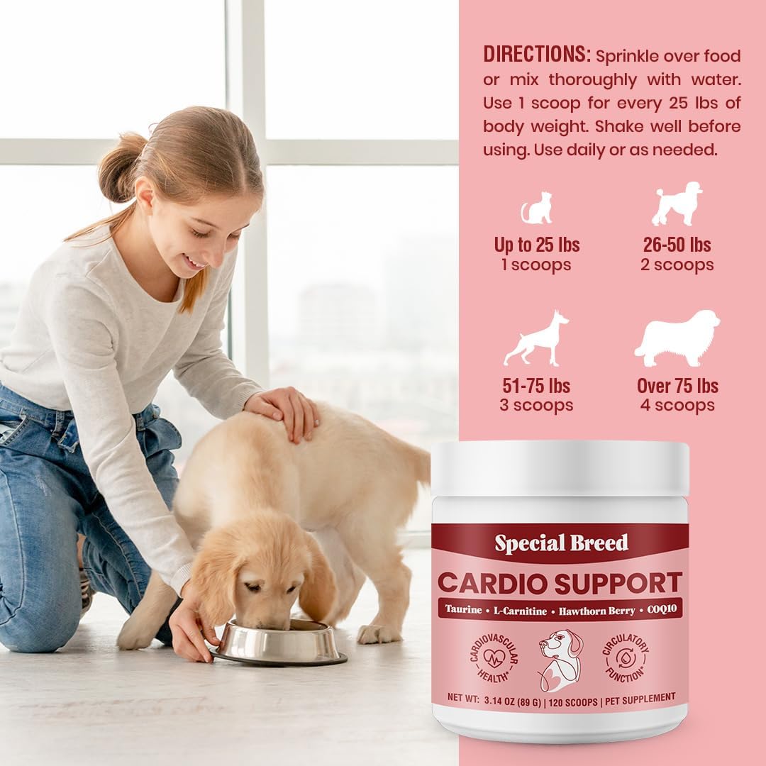 Special Breed Cardio Support for Dogs 120 Servicios 89Gr.