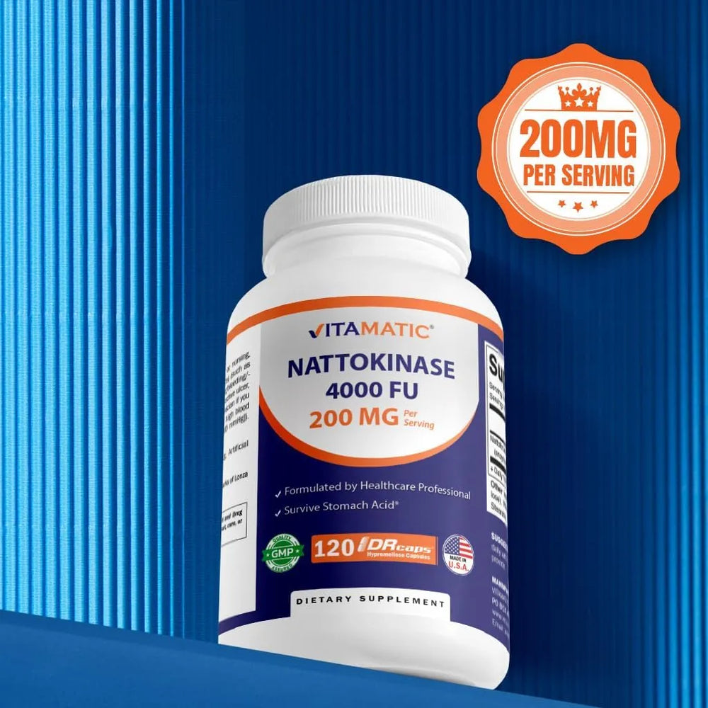 VITAMATIC - Vitamatic Nattokinase 4,000 FU 120 Capsulas 2 Pack - The Red Vitamin MX - Suplementos Alimenticios - {{ shop.shopifyCountryName }}