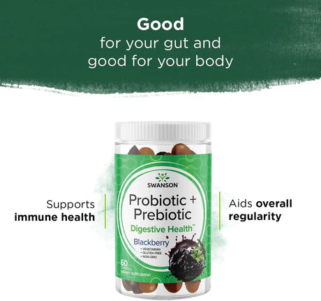 SWANSON - Swanson Probiotic + Prebiotic Gummies 60 Gomitas 2 Pack - The Red Vitamin MX - Suplementos Alimenticios - {{ shop.shopifyCountryName }}