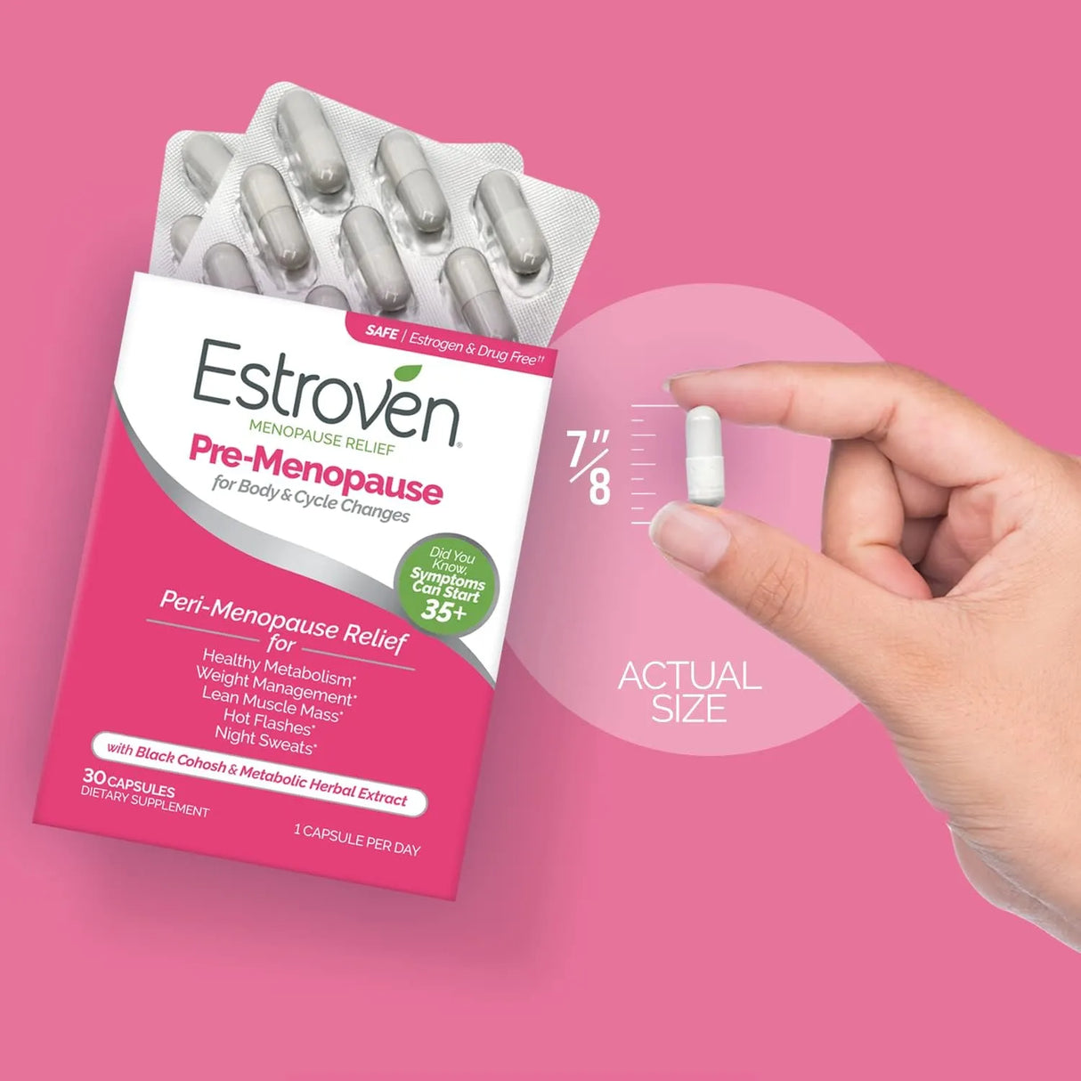 ESTROVEN - Estroven Pre-Menopause Relief 30 Capsulas - The Red Vitamin MX - Suplementos Alimenticios - {{ shop.shopifyCountryName }}