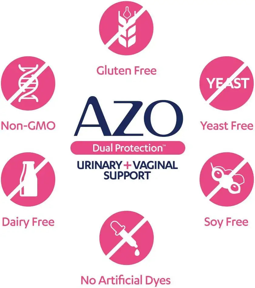 AZO - AZO Dual Protection Urinary + Vaginal Support 30 Capsulas - The Red Vitamin MX - Suplementos Alimenticios - {{ shop.shopifyCountryName }}