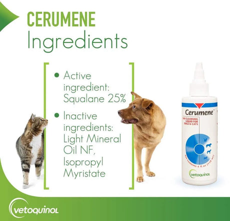 VETOQUINOL - Vetoquinol Cerumene Ear Cleansing Liquid for Dogs 4 Fl.Oz. - The Red Vitamin MX - Cuidado Del Oído De Perros - {{ shop.shopifyCountryName }}