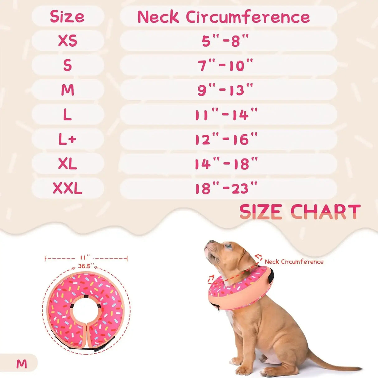 SUPET - Supet Inflatable Dog Cone Collar Alternative After Surgery MEDIUM Neck 9"-13" - The Red Vitamin MX - Collares y Conos De Recuperación Para Perros - {{ shop.shopifyCountryName }}