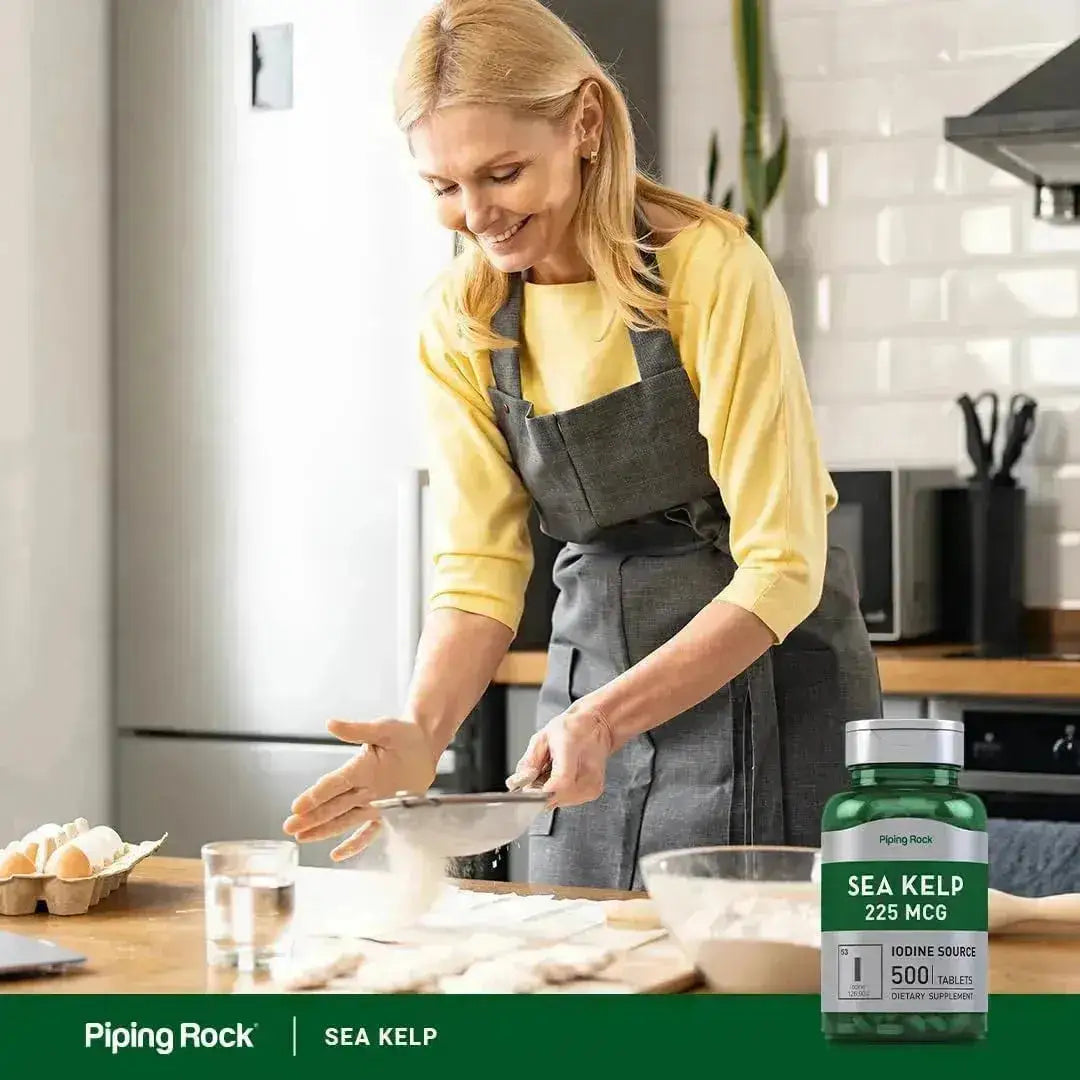 PIPING ROCK - Piping Rock Sea Kelp 225mcg 500 Tabletas - The Red Vitamin MX - Suplementos Alimenticios - {{ shop.shopifyCountryName }}