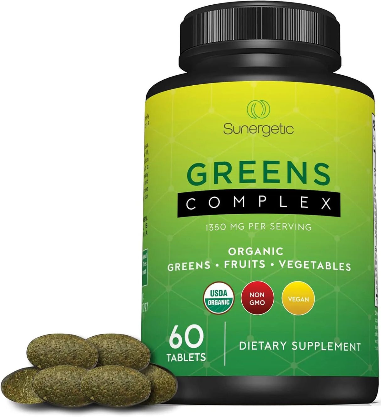 SUNERGETIC - Sunergetic Premium USDA Organic Greens Superfood 60 Tabletas - The Red Vitamin MX - Suplementos Alimenticios - {{ shop.shopifyCountryName }}
