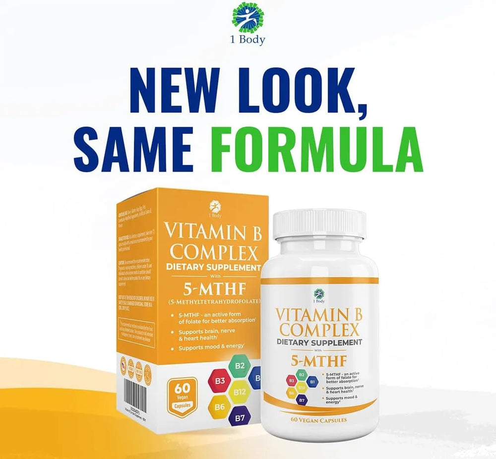 1 BODY - 1 Body Vitamin B Complex 60 Capsulas 2 Pack - The Red Vitamin MX - Suplementos Alimenticios - {{ shop.shopifyCountryName }}