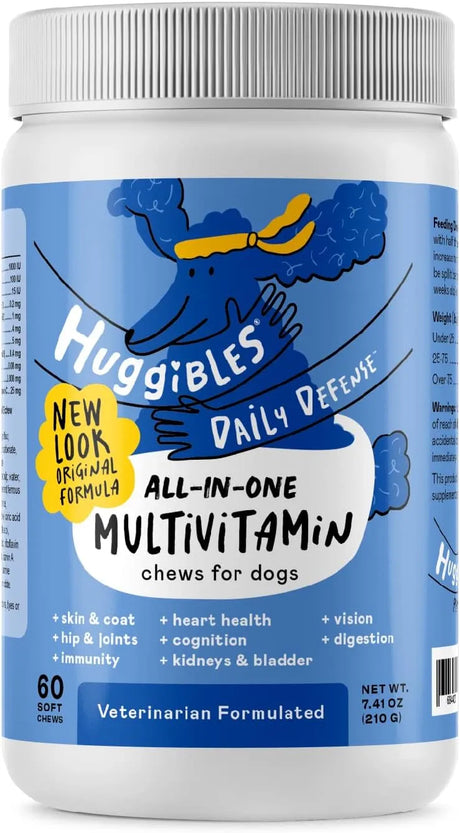 HUGGIBLES - Huggibles All-in-1 Dog Multivitamins 60 Masticables - The Red Vitamin MX - Multivitamínicos Para Perros - {{ shop.shopifyCountryName }}