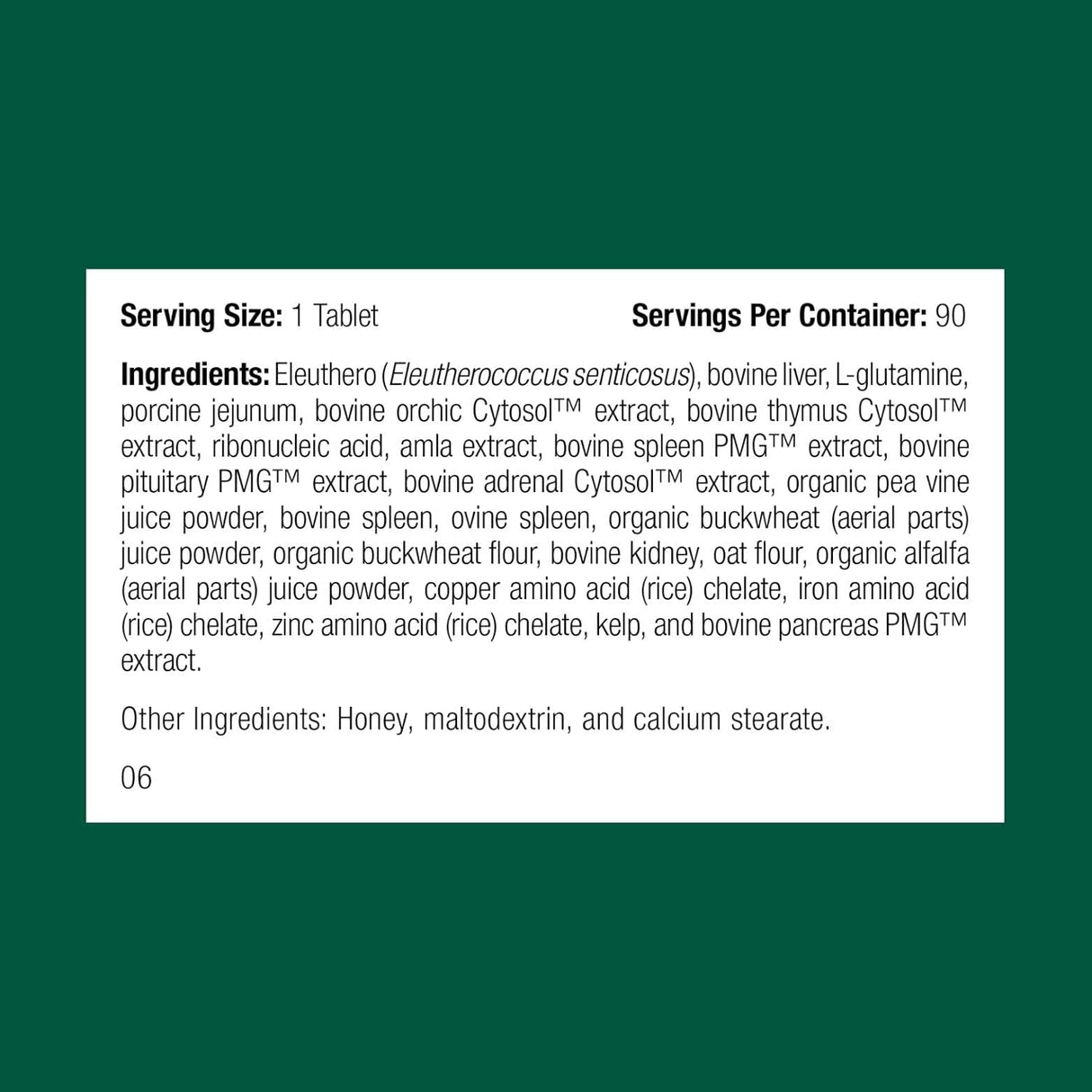 Standard Process Inc. Feline Immune System Support 90 Tabletas