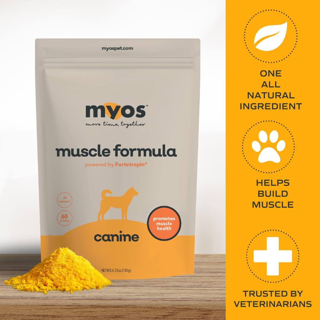 MYOS Canine Muscle Formula All-Natural Muscle Building Supplement 180Gr.