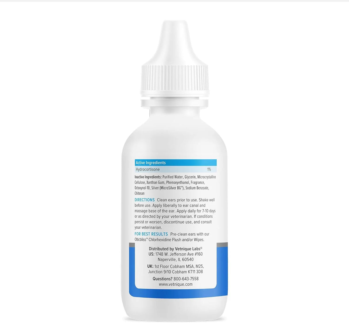VETNIQUE - Vetnique Oticbliss Cat & Dog Ear Infection Treatment Drops 1.8 Fl.Oz. - The Red Vitamin MX - Cuidado Del Oído De Perros - {{ shop.shopifyCountryName }}