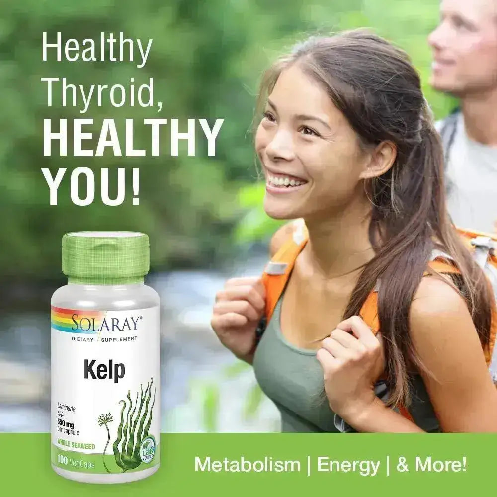 SOLARAY - Solaray Kelp 550Mg. 100 Capsulas - The Red Vitamin MX - Suplementos Alimenticios - {{ shop.shopifyCountryName }}