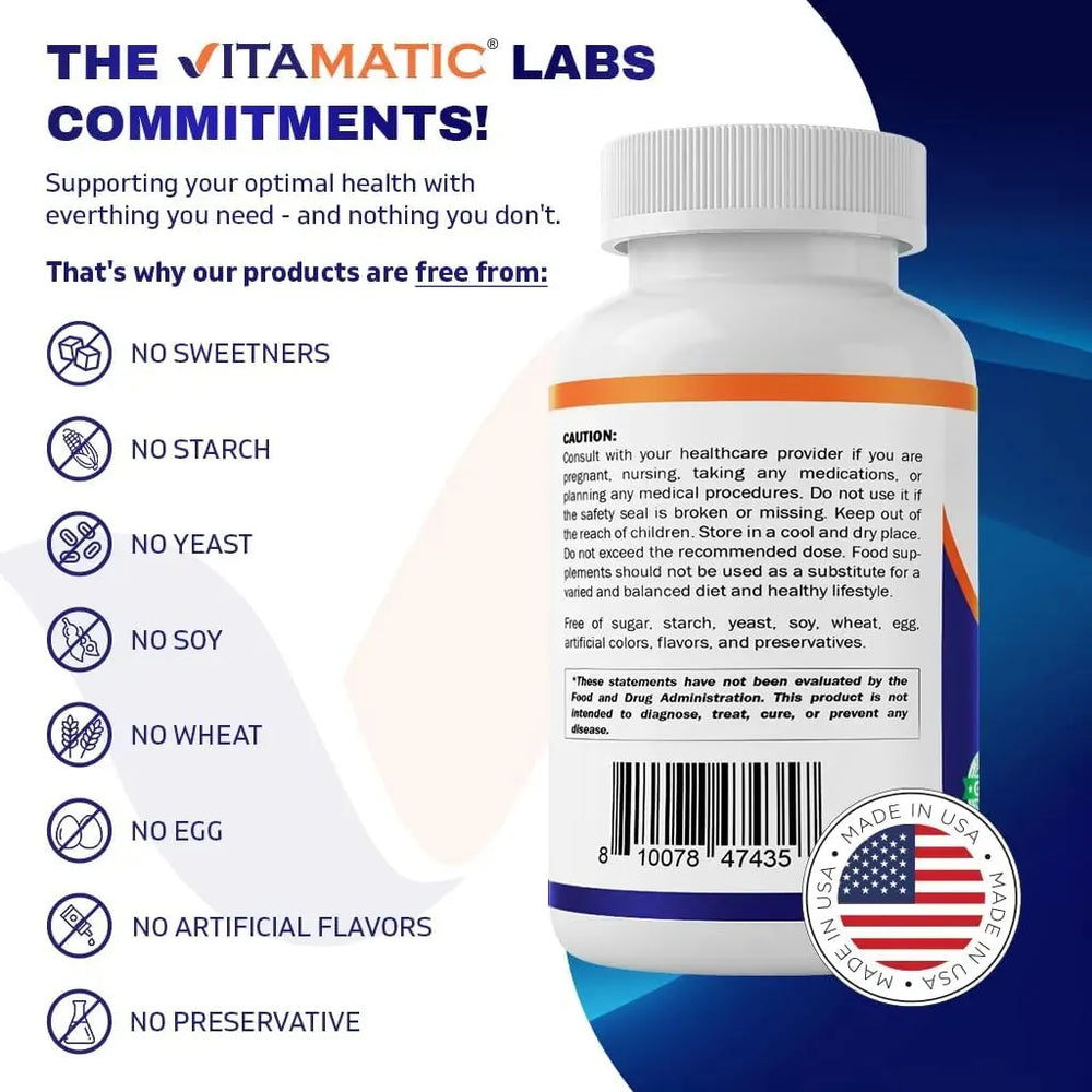 VITAMATIC - Vitamatic GABA 750Mg. 240 Capsulas - The Red Vitamin MX - Suplementos Alimenticios - {{ shop.shopifyCountryName }}