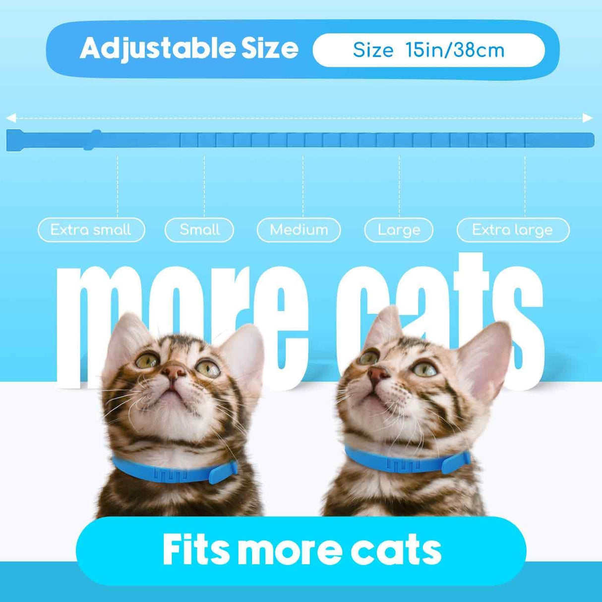 Duasdne Calming Collar for Cats 4 Pack