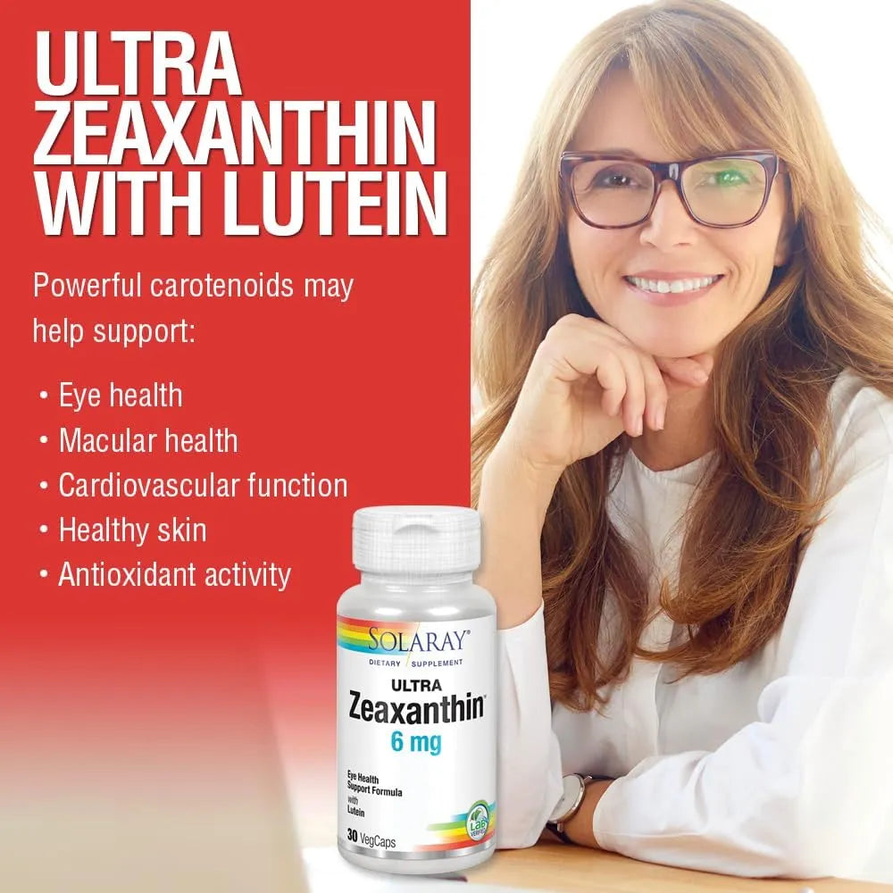 SOLARAY - SOLARAY Ultra Zeaxanthin 6Mg. 30 Capsulas - The Red Vitamin MX - Suplementos Alimenticios - {{ shop.shopifyCountryName }}