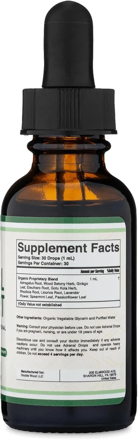 DOUBLE WOOD SUPPLEMENTS - Double Wood Supplements Adrenal Support Liquid Drops 1 Fl.Oz. - The Red Vitamin MX - Suplementos Alimenticios - {{ shop.shopifyCountryName }}
