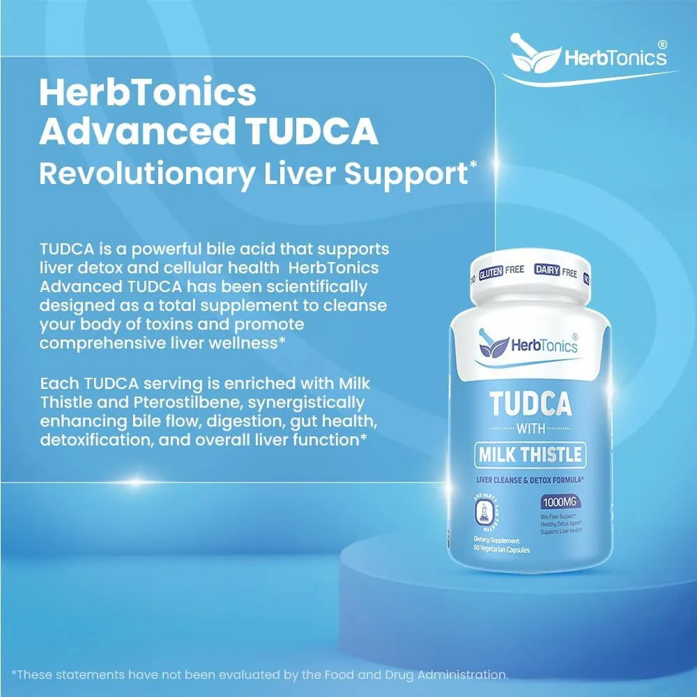 HERBTONICS - Herbtonics TUDCA & Milk Thistle 1000Mg. 60 Capsulas - The Red Vitamin MX - Suplementos Alimenticios - {{ shop.shopifyCountryName }}