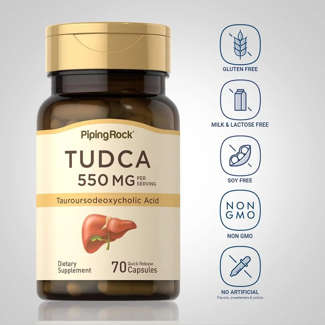 PIPING ROCK - Piping Rock Tudca 550Mg. 70 Capsulas - The Red Vitamin MX - Suplementos Alimenticios - {{ shop.shopifyCountryName }}