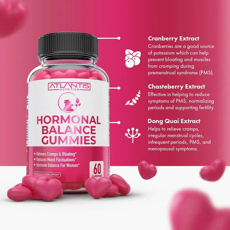 ATLANTIS NUTRITION - Atlantis Nutrition Hormonal Balance 60 Gomitas - The Red Vitamin MX - Suplementos Alimenticios - {{ shop.shopifyCountryName }}