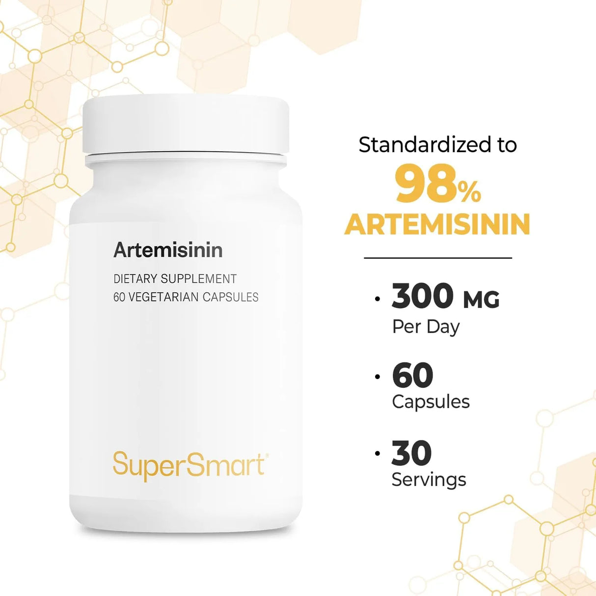 SUPERSMART - Supersmart Artemisinin 300Mg. 60 Capsulas - The Red Vitamin MX - Suplementos Alimenticios - {{ shop.shopifyCountryName }}
