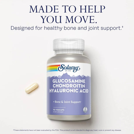 SOLARAY - SOLARAY Glucosamine Chondroitin Hyaluronic Acid 90 Capsulas - The Red Vitamin MX - Suplementos Alimenticios - {{ shop.shopifyCountryName }}