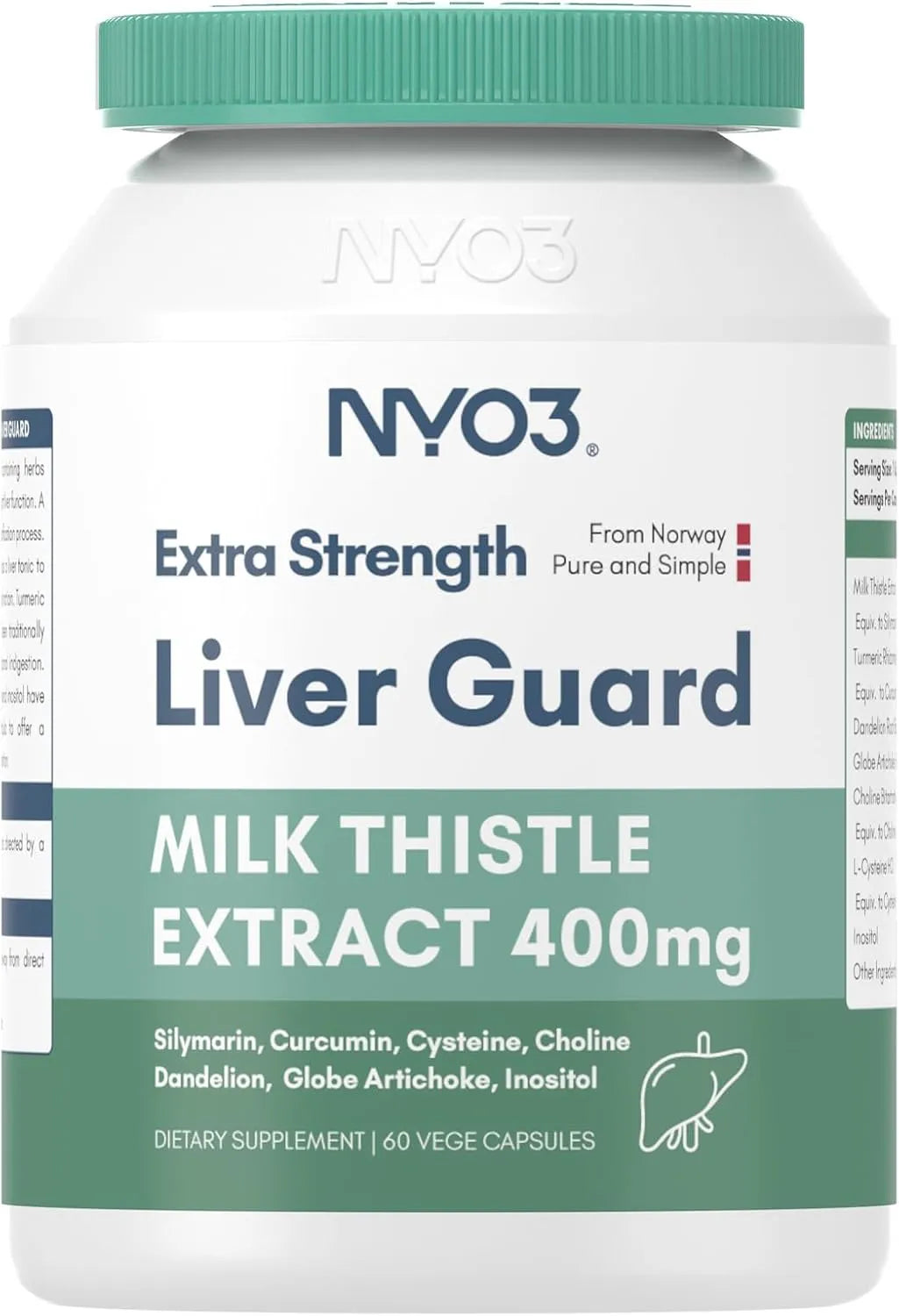 NYO3 - NYO3 Milk Thistle Liver Detox 400Mg. 60 Capsulas - The Red Vitamin MX - Suplementos Alimenticios - {{ shop.shopifyCountryName }}