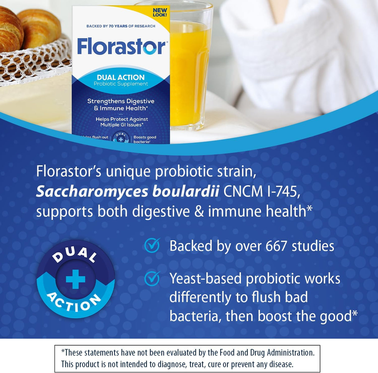 Florastor Probiotics 54 Capsulas