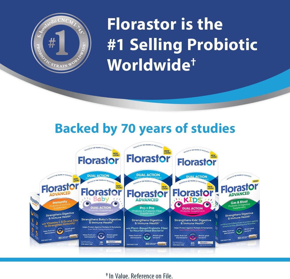 Florastor Probiotics 54 Capsulas