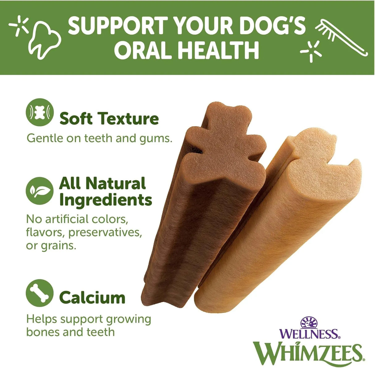 WELLNESS WHIMZEES - Wellness WHIMZEES Puppy Dog Dental Treats Extra Small & Small Size Stick 30 Piezas - The Red Vitamin MX - Cuidado Dental Para Perros - {{ shop.shopifyCountryName }}