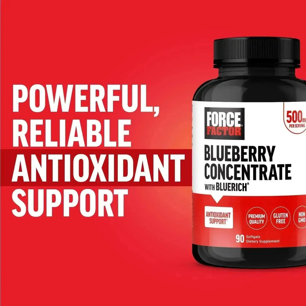 FORCE FACTOR - Force Factor Blueberry 500Mg. 90 Capsulas Blandas - The Red Vitamin MX - Suplementos Alimenticios - {{ shop.shopifyCountryName }}