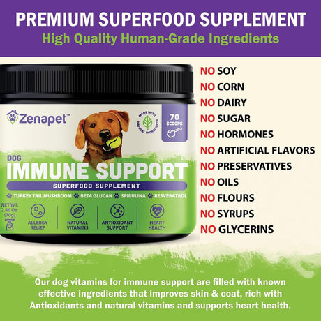 ZENAPET - ZENAPET Allergy Immune Support Supplement for Dogs 70Gr. - The Red Vitamin MX - Suplementos Herbales Para Perros - {{ shop.shopifyCountryName }}