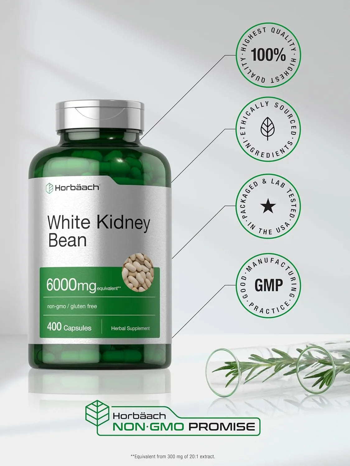 HORBAACH - Horbaach White Kidney Bean Extract 6000Mg. 400 Capsulas - The Red Vitamin MX - Suplementos Alimenticios - {{ shop.shopifyCountryName }}